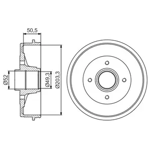 Comparateur de prix : BOSCH Tambour de frein pour NISSAN: Note, Micra (Ref: 0 986 477 197)