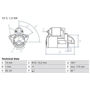 Démarreur 2926 Bosch 2926 pas cher