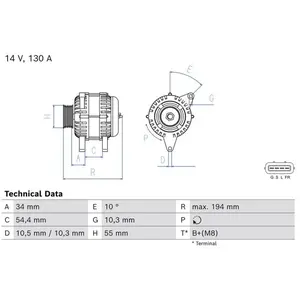 Dynamo / Alternateur 8518 Bosch 8518 pas cher