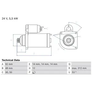 Comparateur de prix : Démarreur / Démarreur 0.986.028.020 Bosch Renault Trucks; Volvo Bosch ...