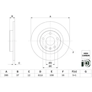 BOSCH Disques de frein pour VOLVO: XC 40 (Ref: 0 986 479 F41) pas cher