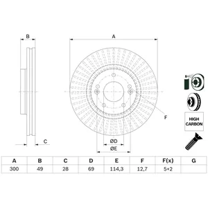 Disque De Frein Bosch Bd2764 pas cher