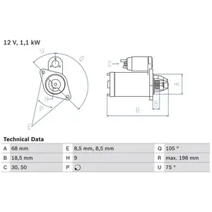 Démarreur 2612 Bosch 2612 pas cher