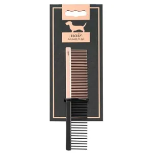 Comparateur de prix : Peigne pour chien en métal léger Ebi Up Noir 15,7x3x1 cm 645/436653