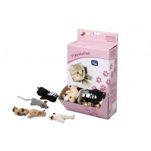 Jouet Chat -  EBI Peluche animal x1 - 7 cm - modèle aléatoire pas cher