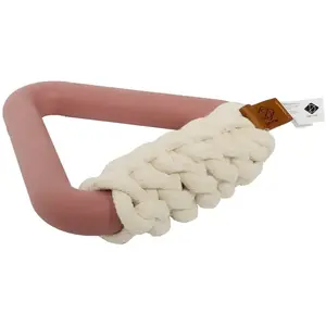 D&D Home, Jouet Milan Rosewood pour Chiens 16,5x15x5 cm Rose, Combinaison de Caoutchouc et de Ficelle en Coton, Belle Palette de Couleurs, Idéal pour Apporter et Tirer, pour des Heures de Plaisir