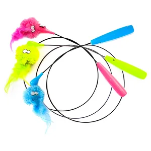 Comparateur de prix : Duvo Canne à pêche pour chat Coockoo Cattoy Loomy Rose 87x2,2x2,2 cm 409/444177