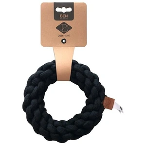 D&D Home Jouet Chien Ben Anneau Tressé coloris noir Taille S pas cher