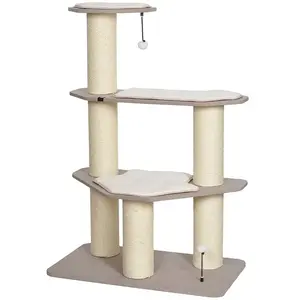 Comparateur de prix : Ebi, GRIFFOIR MERU 90x50x132,5cm Brun, griffoir, Brun, Chat