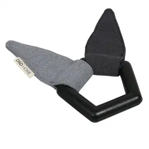 D&D Home, Jouet Bunny pour Chiens 23x21x2,3 cm Anthracite, Caoutchouc, Bruit de craquement, Tissu décoratif, Facile à Lancer, Plus Lourd qu'un Jouet en Textile Ordinaire