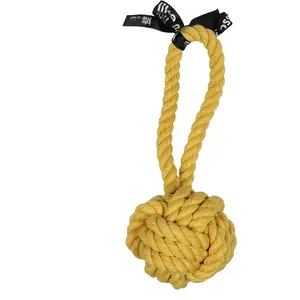 Balle pour chien avec boucle Ebi Are you knots Jaune 25x9x9 cm 305/468...