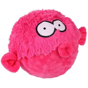 COOCKOO, Jouet Gary 17x20x12cm Rose, Jouet coloré et résistant pour Chiens, avec Squeaker, Balle épineuse en TPR enveloppée dans de la Peluche Douce, Velouté pas cher