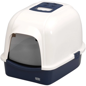 Comparateur de prix : Ebi Eclipse 60 Maison de Toilette pour Chat Bleu Marine 43 x 56 x 40 cm