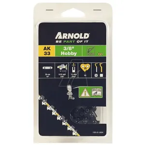 Comparateur de prix : ARNOLD Chaîne de tronçonneuse 3/8", 1,1 mm - 52 maillons d’entraineurs - gouges demi-rondes