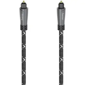 Hama Câble audio à fibres optiques, connecteur ODT (Toslink), métal ., 3,0 m pas cher