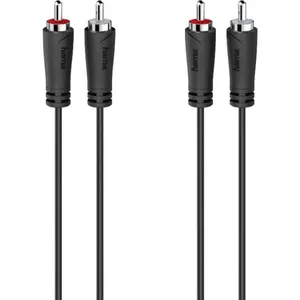 Câble audio - HAMA - 2 fiches RCA mâles - 1,5 m - Coaxial
