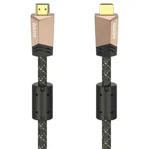 Comparateur de prix : Hama Câble HDMI Premium avec Ethernet, mâle - mâle, ferrite, métal, 1,5 m