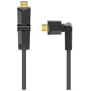 Comparateur de prix : Hama Câble HDMI haute vitesse, f . mâle - mâle, rotation, Ethernet, 1,5 m,