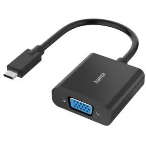 hama Adaptateur vidéo, fiche USB-C - port VGA, - Full-HD 1080p (00200317) pas cher