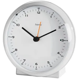 Comparateur de prix : Hama - Réveil radio-piloté Elegance Pro, silencieux, blanc (186318)