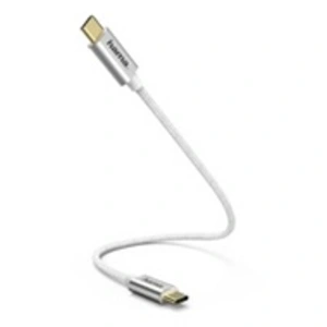 Hama Câble de charge/données, USB Type-C - USB Type-C, 0,2 m, blanc - Neuf pas cher