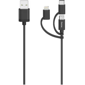 HAMA Câble Micro-USB 3 en 1 - 0.75m pas cher