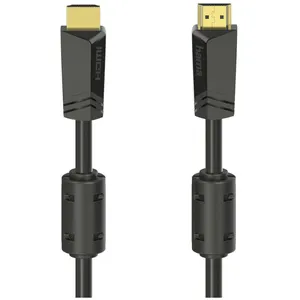 Hama Câble hdmi haute vitesse, f . Mâle - f . Mâle, 4k, ether ., doré, 15,0 m, pas cher