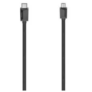 Hama Câble USB-C, mâle USB-C - mâle micro-USB-B, USB 2.0, 480 Mbit/s, 0,75m pas cher
