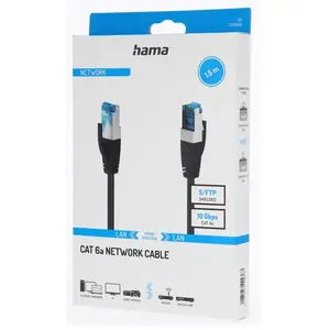 Comparateur de prix : Câble réseau CAT-6a, 10 Gbit/s, blindé s/ftp, 1,50 m (00200680) - Hama