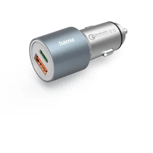 Comparateur de prix : Hama Chargeur rapide pour voiture, 1x USB-C PD, 1x USB-A QC, 38 W, métal