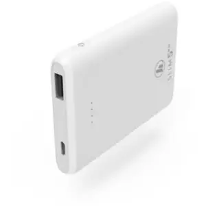 Hama - Power Pack slim 5HD, 5 000 mAh, sortie : usb-a, blanc (00201667)