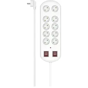 Comparateur de prix : Hama - multiprise, 10 prises, prot. contre surtens., deux interr. 2 m, blche 00223163