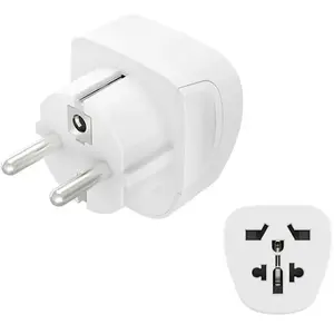 Comparateur de prix : Hama - adaptateur voyage type e et f, 3 pôles, univ., monde vers europe, blc
