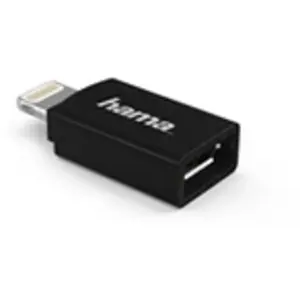 Adaptateur USB Hama Micro À la prise Apple Lightning MFI Noir pas cher