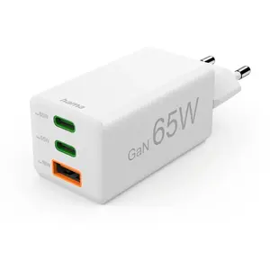 Comparateur de prix : Chargeur rapide 2 USB C + USB A - 65W - blanc Hama