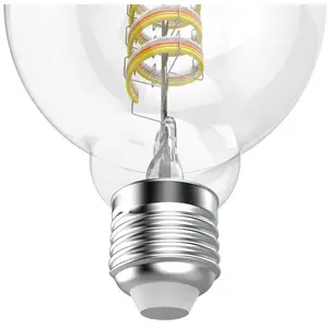 Comparateur de prix : Hama Smart LED Filament E27 G95, WLAN, Matter, 4,9 W, RGBW