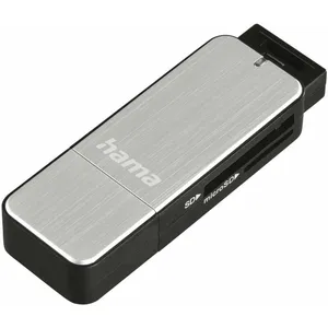 Comparateur de prix : Lecteur de cartes USB-3.0 SD/microSD, argenté (123900) - Hama