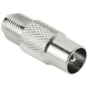 Adaptateur coaxial satellite HAMA Adapt F Femelle/coax mâle 1* pas cher