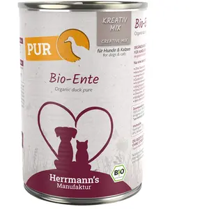 Herrmanns Herrmann's Monsieur Mann S | Canard de Viande Bio Pur | 12 x 400 g pas cher