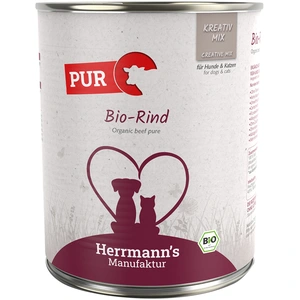 Herrmanns Herrmann's Pure Viande Bio 6 x 800 g pour chien et chat - boeuf bio pas cher