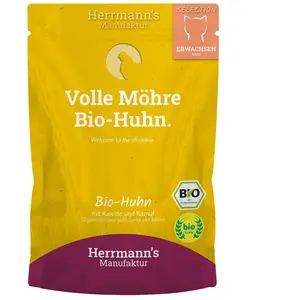 Herrmanns Lot Herrmann's Selection Bio 40 x 100 g pour chat - poulet b... pas cher