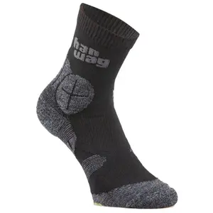Hanwag Hike Socke - Chaussettes randonnée Asphalt / Green 42 - 44 pas cher