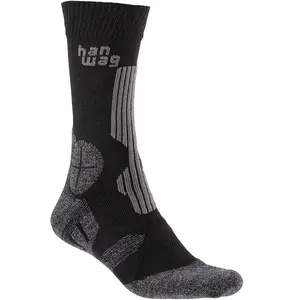 Hanwag Trek Socke - Chaussettes randonnée Asphalt / Black 36 - 38