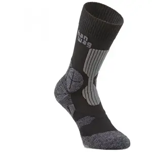 Comparateur de prix : Hanwag Trek Socke - Chaussettes randonnée Asphalt / Black 39 - 41