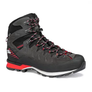 Hanwag Makra Pro GTX - Chaussures trekking homme Asphalt / Red 46.5 pas cher