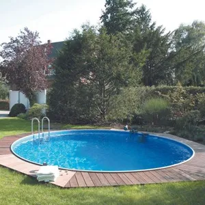 Comparateur de prix : EDG Kit piscine acier ronde enterrées - Ø 4.50 x 1.20 m
