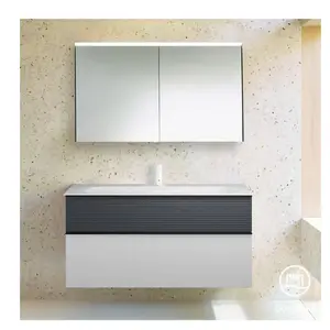 Burgbad Fiumo Vasque avec meuble bas et armoire de toilette, SFXV122F3956FOT56C0001G0 pas cher