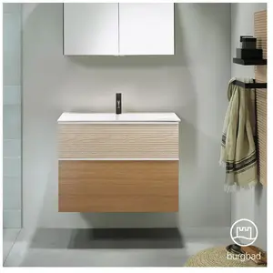 Burgbad Fiumo Vasque avec meuble bas, 2 tiroirs, SFXN082F3960FOT45C0001G0 pas cher