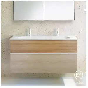 Burgbad Fiumo Vasque avec meuble bas, 2 tiroirs, SFXM122F3959FOT52C0001G0 pas cher