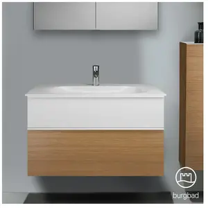 Burgbad Fiumo Vasque avec meuble bas, 2 tiroirs, SFXL102F3960FOT2C0001G02 pas cher